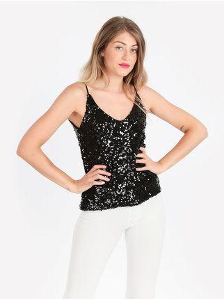 Woman top with sequins