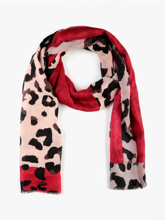Women's animal print scarf