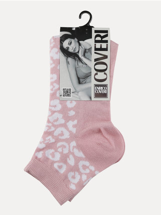Women's animal print short sock