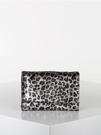 Women's animalier crepe wallet