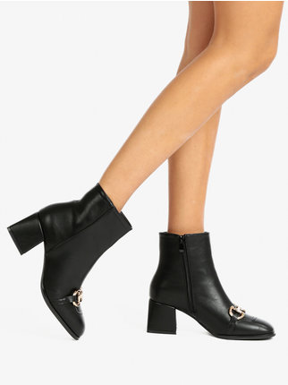 Women's ankle boots with buckle