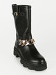 Women's ankle boots with chain