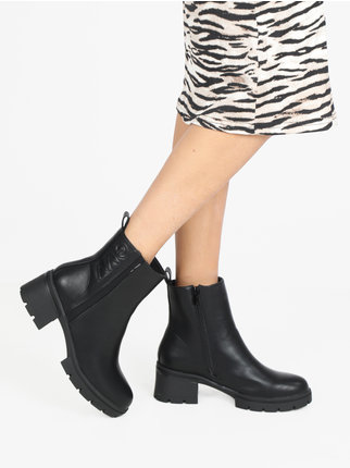 Women's ankle boots with heel and platform