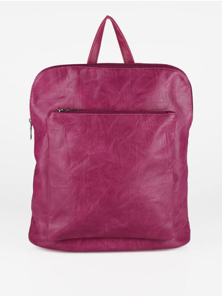 Women's backpack with front pocket