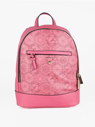 Women's backpack with prints