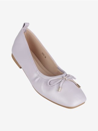 Women's ballet flats with bow