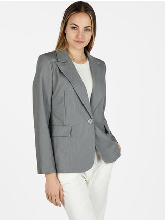 Women's blazer with button