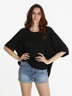 Women's blouse with batwing sleeves