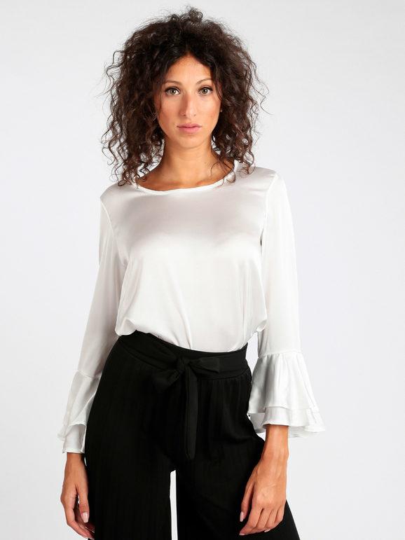 Women's blouse with bell sleeve