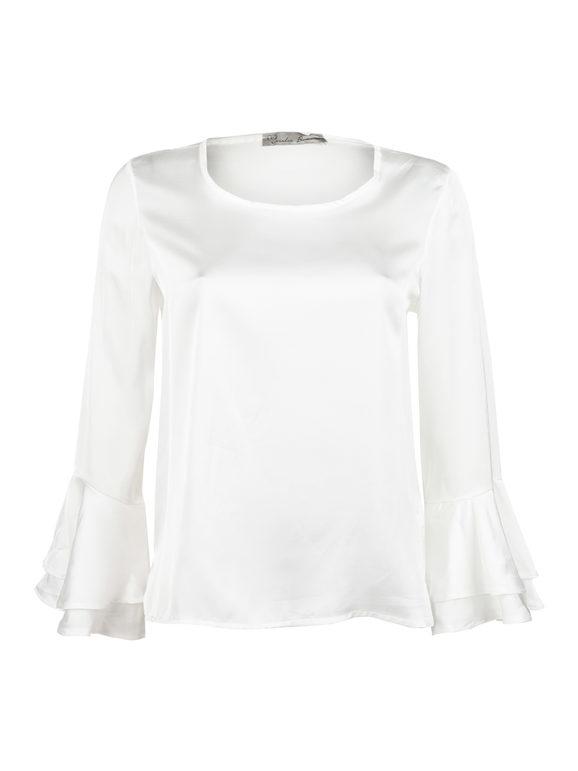 Women's blouse with bell sleeve