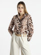 Women's blouse with patterned print
