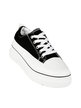 Women's canvas sneakers with platform
