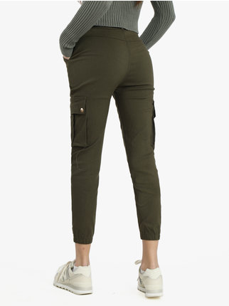 Women's cargo pants with cuffs