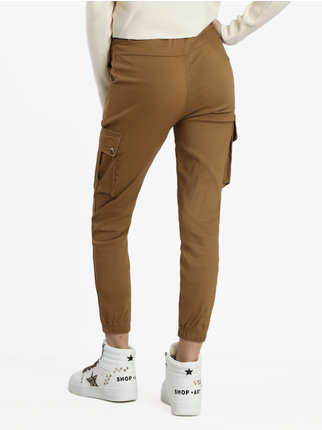 Women's cargo pants with cuffs