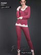Women's chasmere blend pajamas with lace