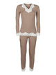 Women's chasmere blend pajamas with lace