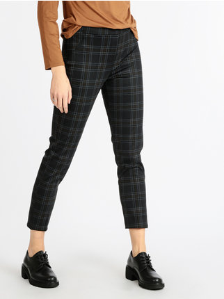 Women's checked trousers