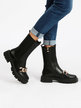 Women's chelsea boots with chain