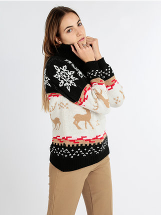 Women's Christmas Turtleneck Sweater