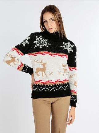 Women's Christmas Turtleneck Sweater
