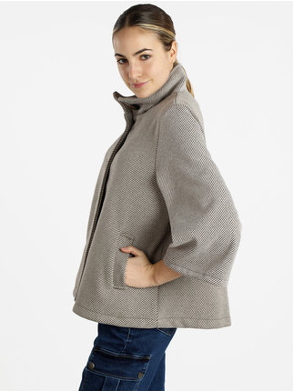 Women's coat with bell sleeves