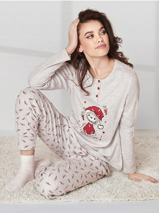 Women's cotton Christmas pajamas
