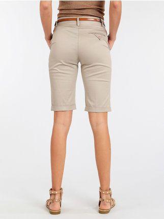Women's cotton cropped trousers