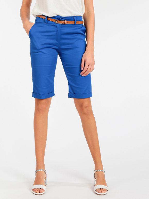 Women's cotton cropped trousers
