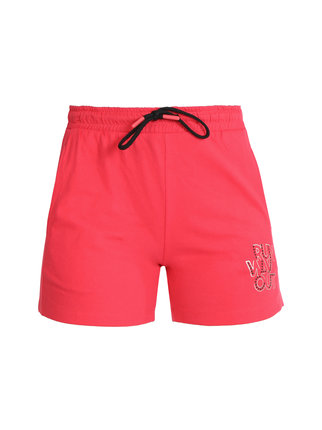 Women's cotton sports shorts with drawstring