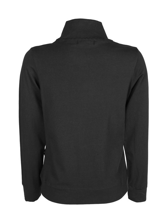 Women's cotton sweatshirt with zip
