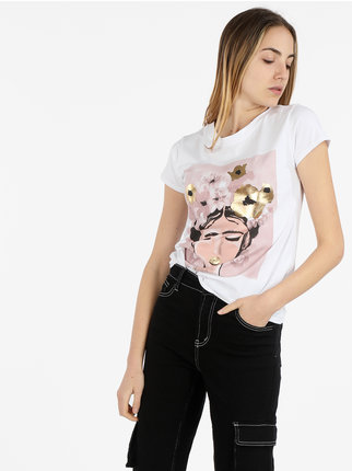 Women's cotton t-shirt with print