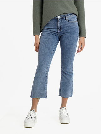 Women's cropped flared jeans