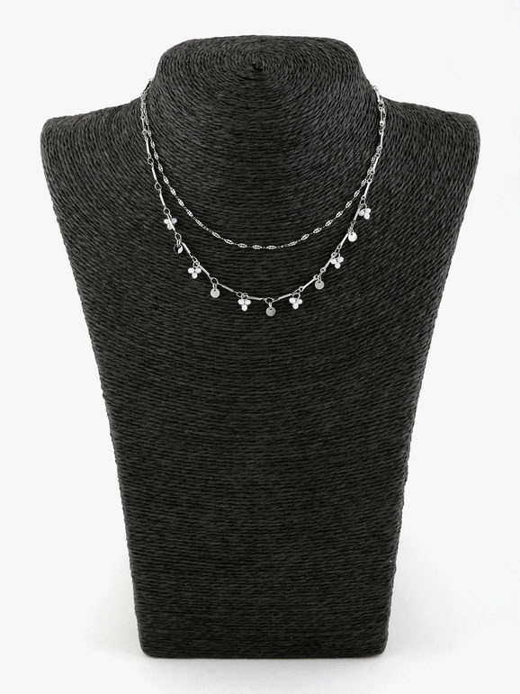 Women's double chain necklace