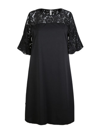 Women's dress with plus size lace