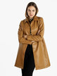 Women's eco-leather coat
