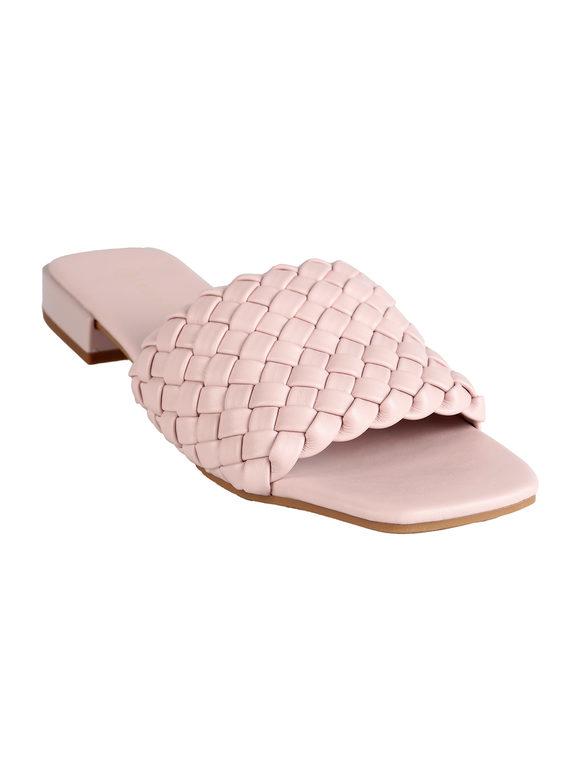 Women's eco-leather slippers