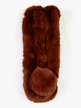 Women's faux fur scarf with closure