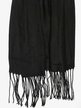Women's faux fur scarf with fringes