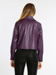 Women's faux leather short jacket