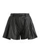 Women's faux leather shorts