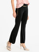 Women's flared trousers with belt