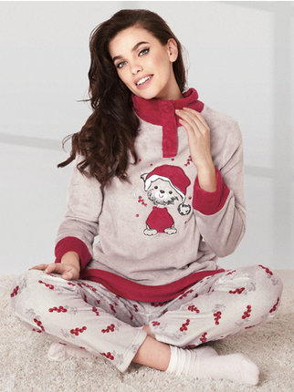 Women's fleece Christmas pajamas