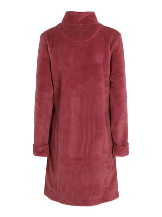 Women's fleece dressing gown with zip