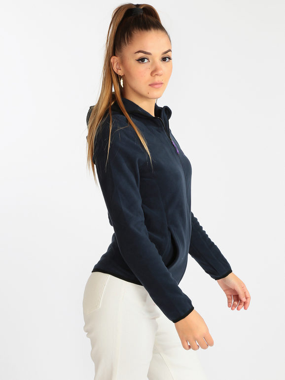 Women's fleece hooded sweatshirt