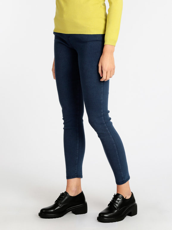 Women's fleece jeggings with buttons