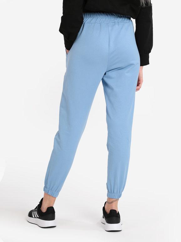 Women's fleece trousers with cuffs