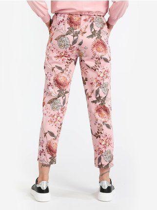 Women's floral jogger trousers
