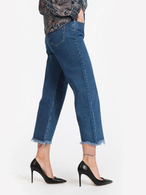 Women's fringed bootcut jeans