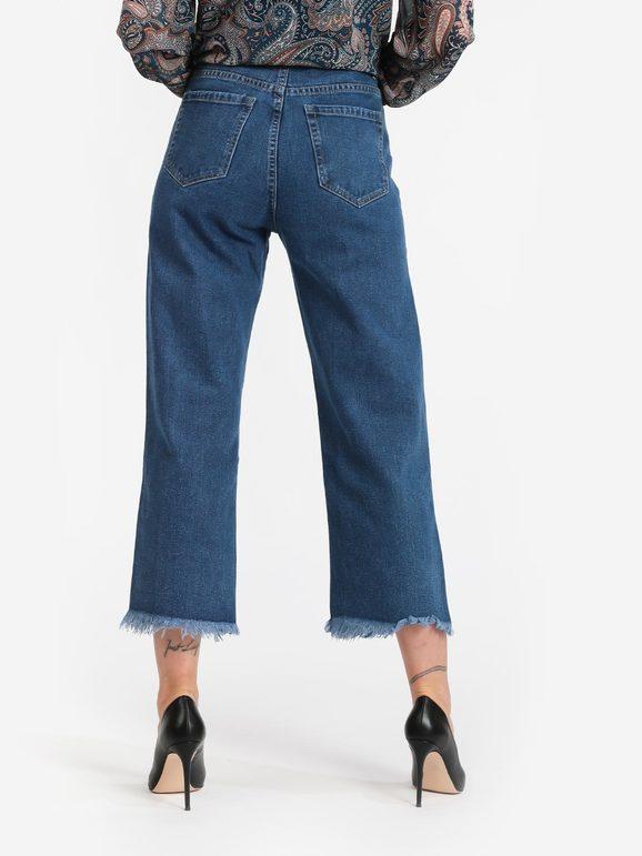 Women's fringed bootcut jeans