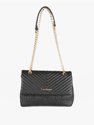 Women's handbag with chain shoulder strap